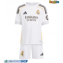 Maglie da calcio Real Madrid Prima Maglia Bambino 2025-26 Manica Corta + Pantaloni corti)